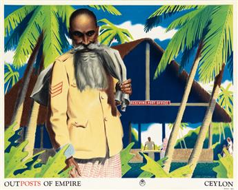 JOHN VICKERY (1906-1983). OUTPOSTS OF EMPIRE. Two posters. 1937 & 1938. Each 20x25 inches, 50x63 cm.